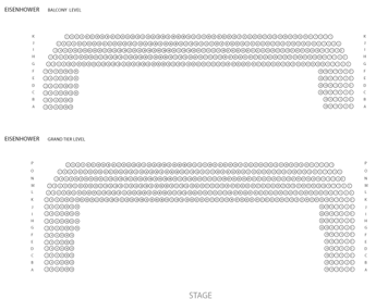 Download Eisenhower Auditorium Grand Tier level seating map
